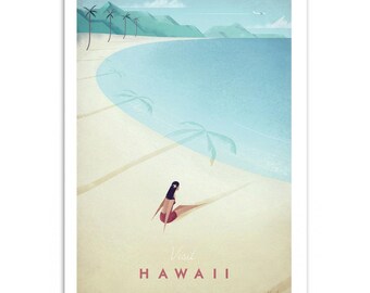 Art-Poster - Visit Hawaii - Henry Rivers