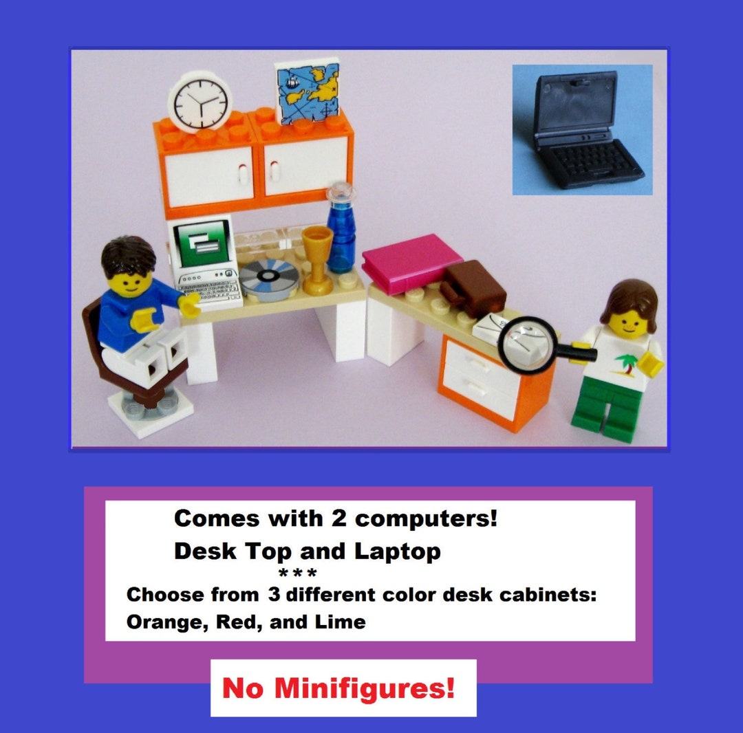 Custom Computer Desk With Two Computers Lap Top Desk Top 3