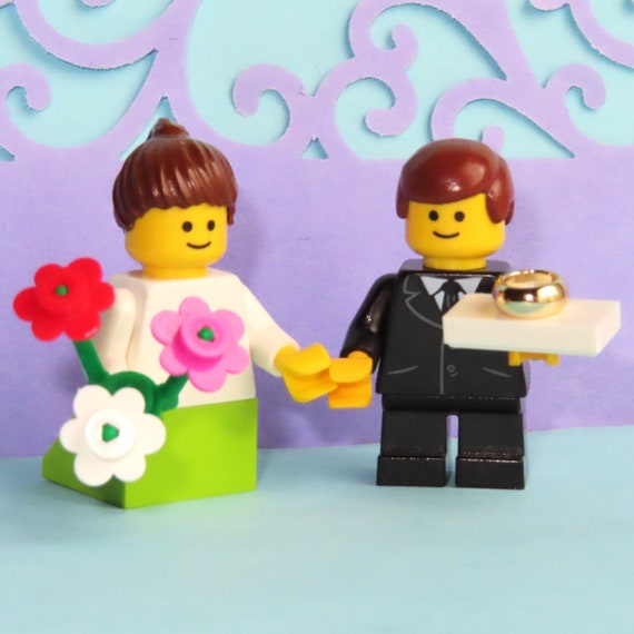 Choose Dress Hair Color Flower Girl Ring Bearer Minifigures