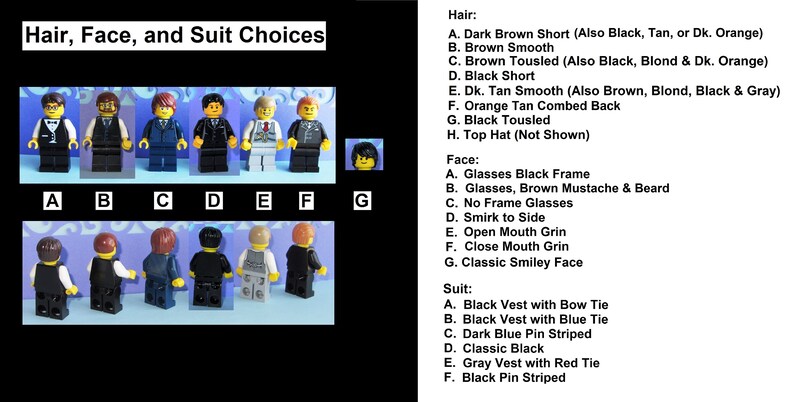 NEW LEGO WEDDING BRUNETTE BRIDE AND GROOM WITH TOP HAT /& DK BLUISH GRAY JACKET