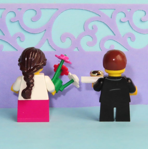 Choose Dress Hair Color Flower Girl Ring Bearer Minifigures
