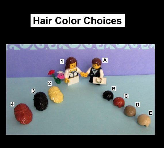 Custom Flower Girl and Ring Bearer Minifigures Choose Hair Colors for Girl and Boy Wedding Theme Party Favor Gift Made of Lego Bricks Etsy UK