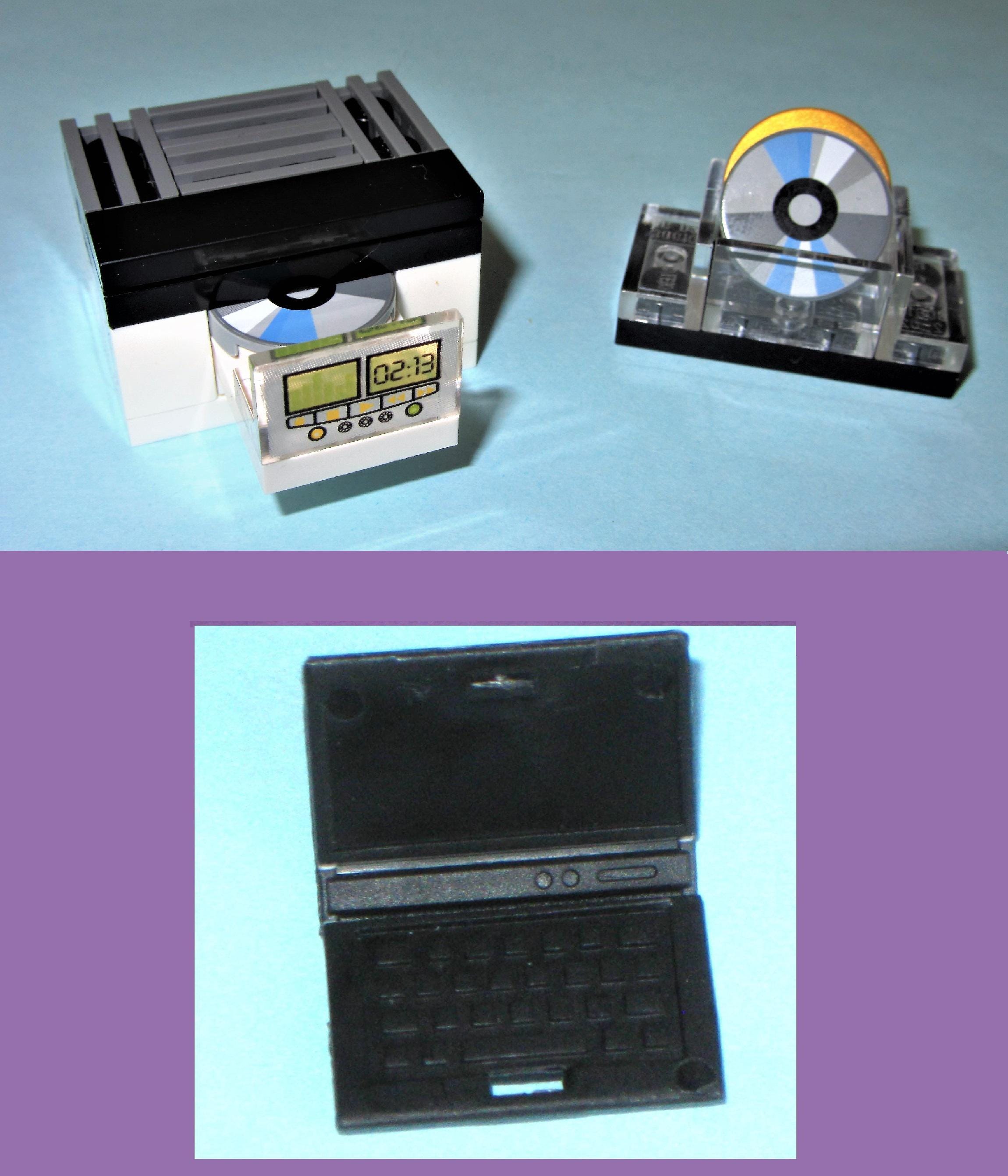 Miniature Custom CD Tv DVD Blue Ray Player - Disk Holder & Laptop ...