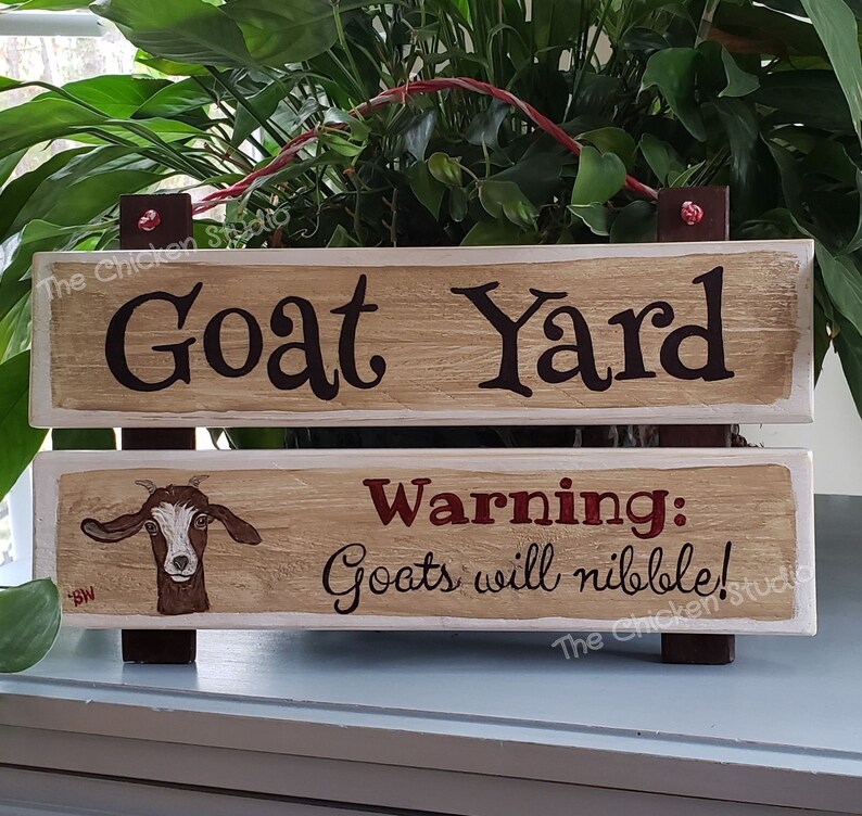 Goat Yard Goat Sign Funny Farm Animals Outdoor Décor Etsy