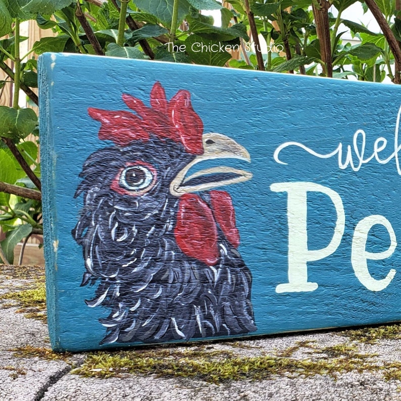 Peeps Chicken Coop Sign Entry Sign Chicken Coop Etsy