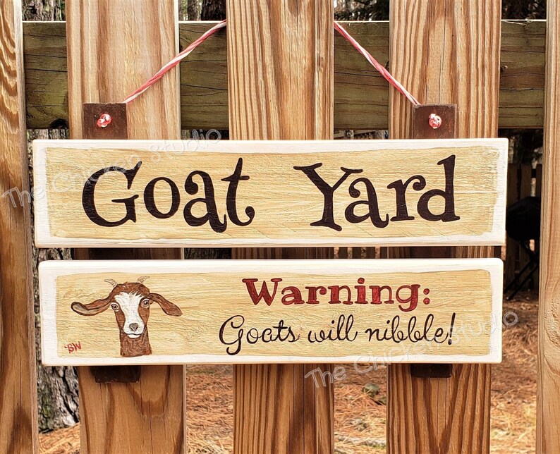 Goat Yard Goat Sign Funny Farm Animals Outdoor Décor Etsy