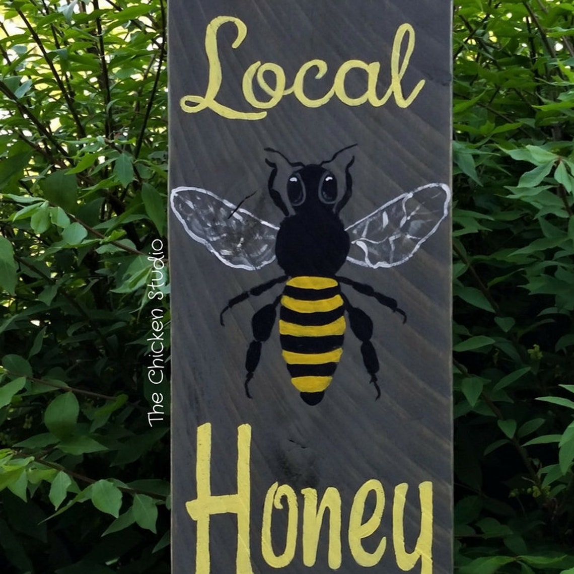 Local Honey Honey sign Pure Raw Beekeeper kitchen decor Etsy