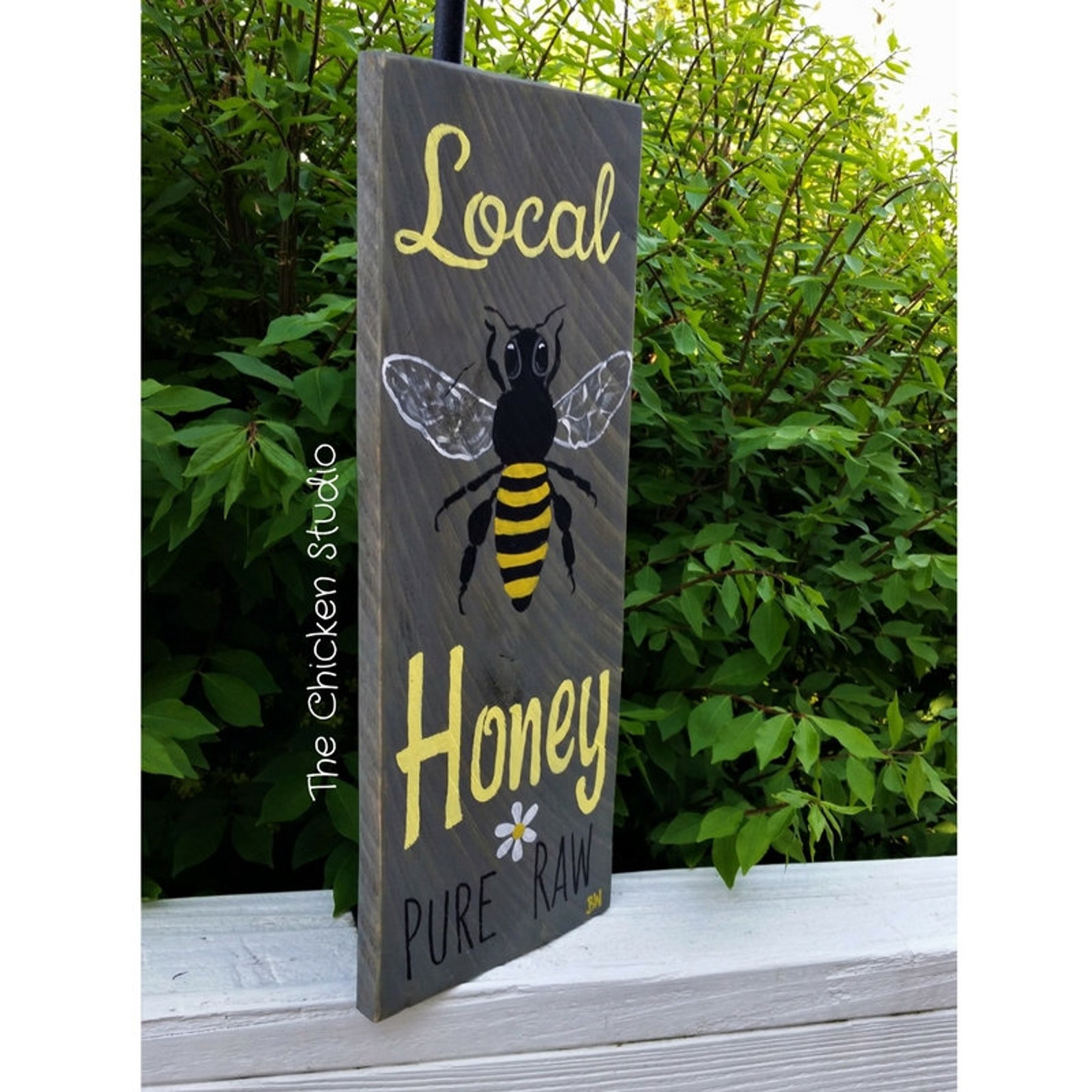 Local Honey Honey sign Pure Raw Beekeeper kitchen decor Etsy