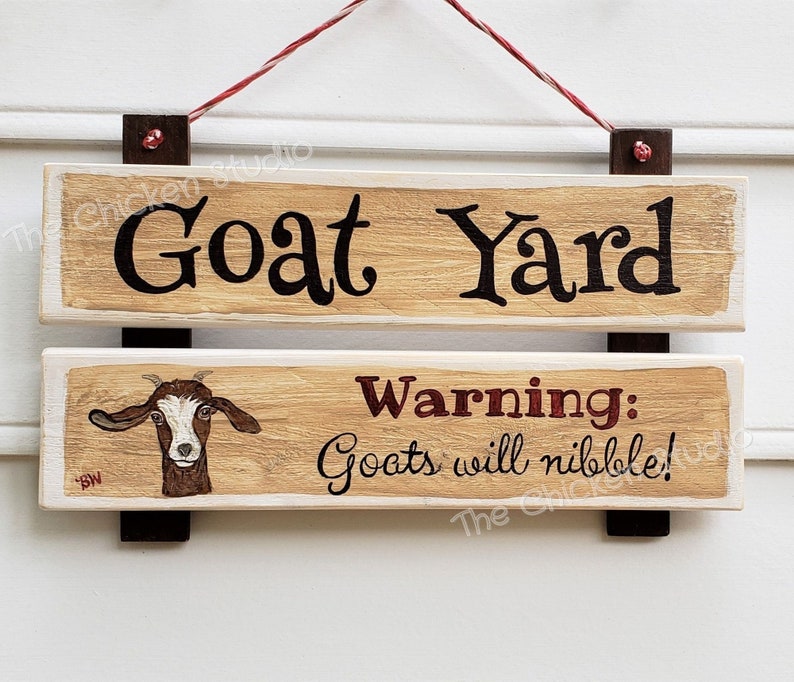 Goat Yard Goat Sign Funny Farm Animals Outdoor Décor Etsy