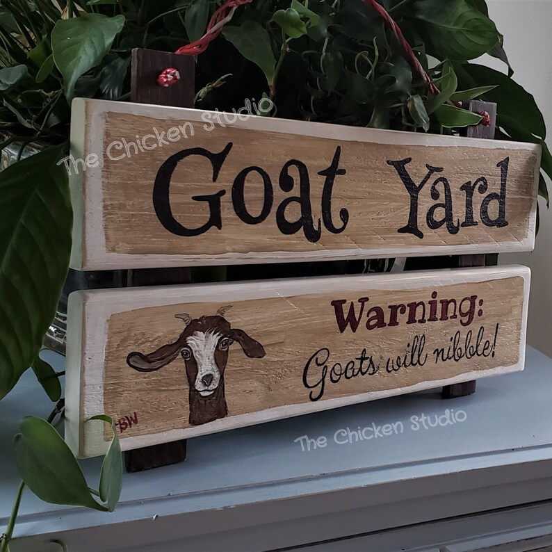 Goat Yard Goat Sign Funny Farm Animals Outdoor Décor Etsy