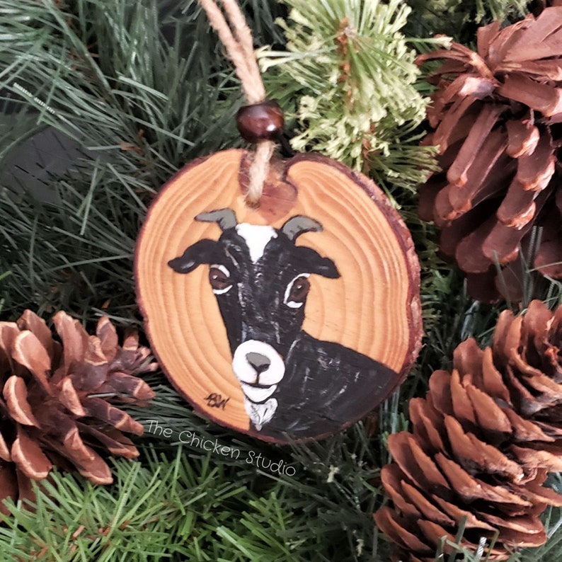 Goat Christmas Tree Ornament 