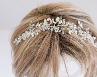 Peigne à cheveux de mariée strass vigne - coiffe de mariée décorative - accessoire de cheveux de mariage - pièce de cheveux de mariage vintage - h009