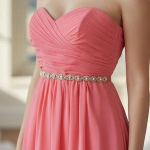 Cintura sottile con strass di cristallo dorato - cintura da sposa dorata o cintura da damigella d'onore dorata - Cintura sottile - Cintura da damigella d'onore dorata - Cerchietto dorato EYM B036