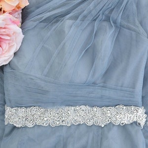 Bridal Belt-Bridal Sash-Rhinestone and Pearl Belt-Wedding Belt-Bridesmaids Belt-Rhinestone Applique Belt -EYM B109