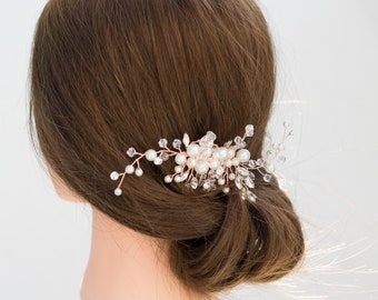 Pearl wedding Hair Comb - Vintage style Bridal Hair Piece- H029