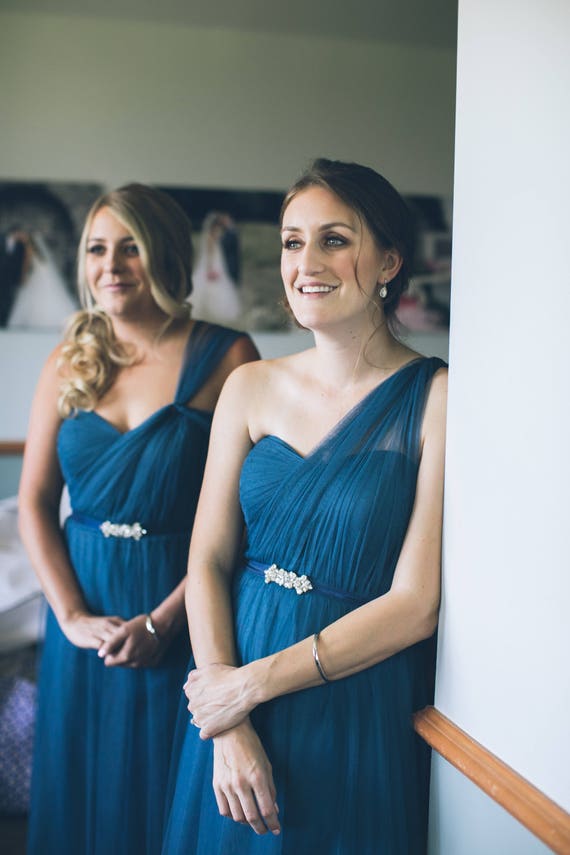 bridesmaid belts rose gold