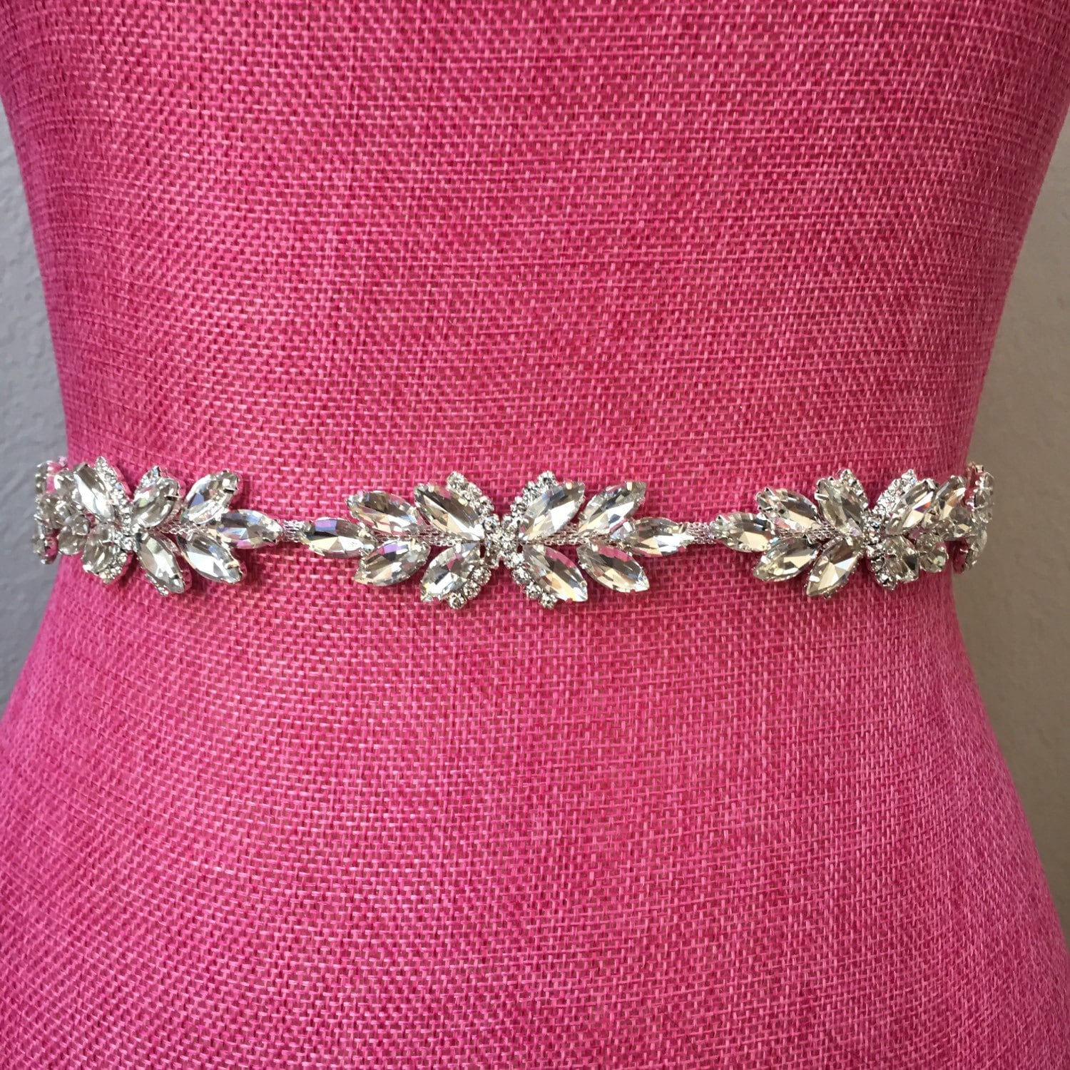 thin rhinestone belt