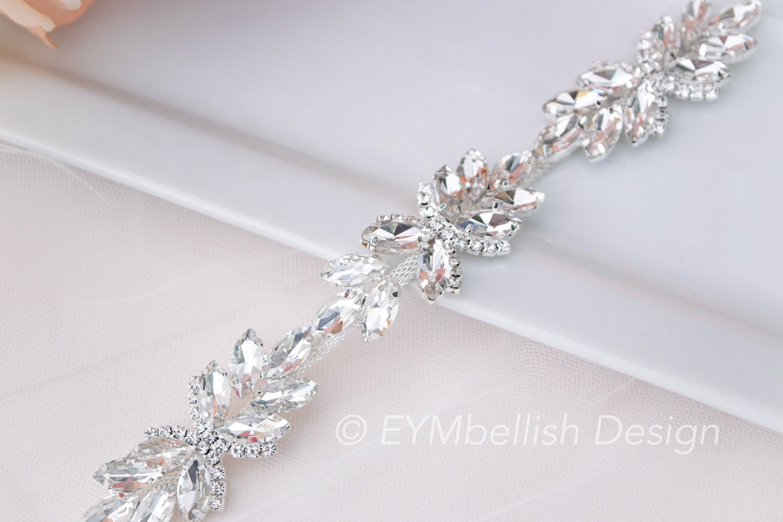 thin rhinestone belt