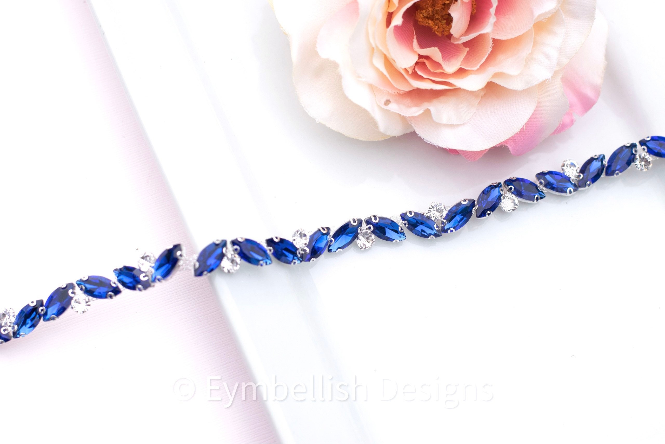 Cintura Gioiello Donna Con Strass E Nappe, Lunghezza 115 Cm, Regolabile, Colore Argento, Per Abiti E Jeans - 3