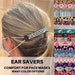 Ear Savers for Face Masks- Comfortable Mask Extenders for PPE- Stretch Mask Holder’s -Face Mask Button Straps- Ear Guards Buttons 