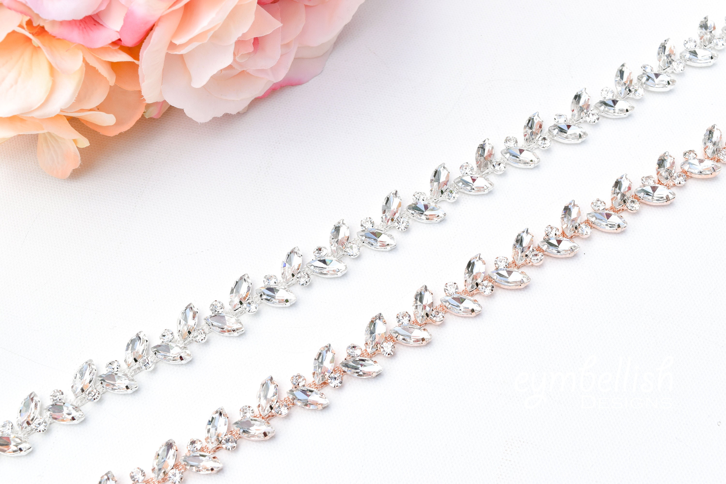 thin rhinestone belt