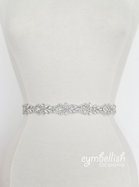 Beaded Bridal Belt - size 10 Amazon.com: ShiDianYi Wedding sash Bridal Belts Gold  main image 4