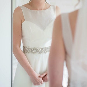 Crystal Rhinestone Bridal Belt-  Bridal Sash - Rhinestone Belt - Wedding Belt - Wedding Accessory - Thick Bridal Belt - EYM B020