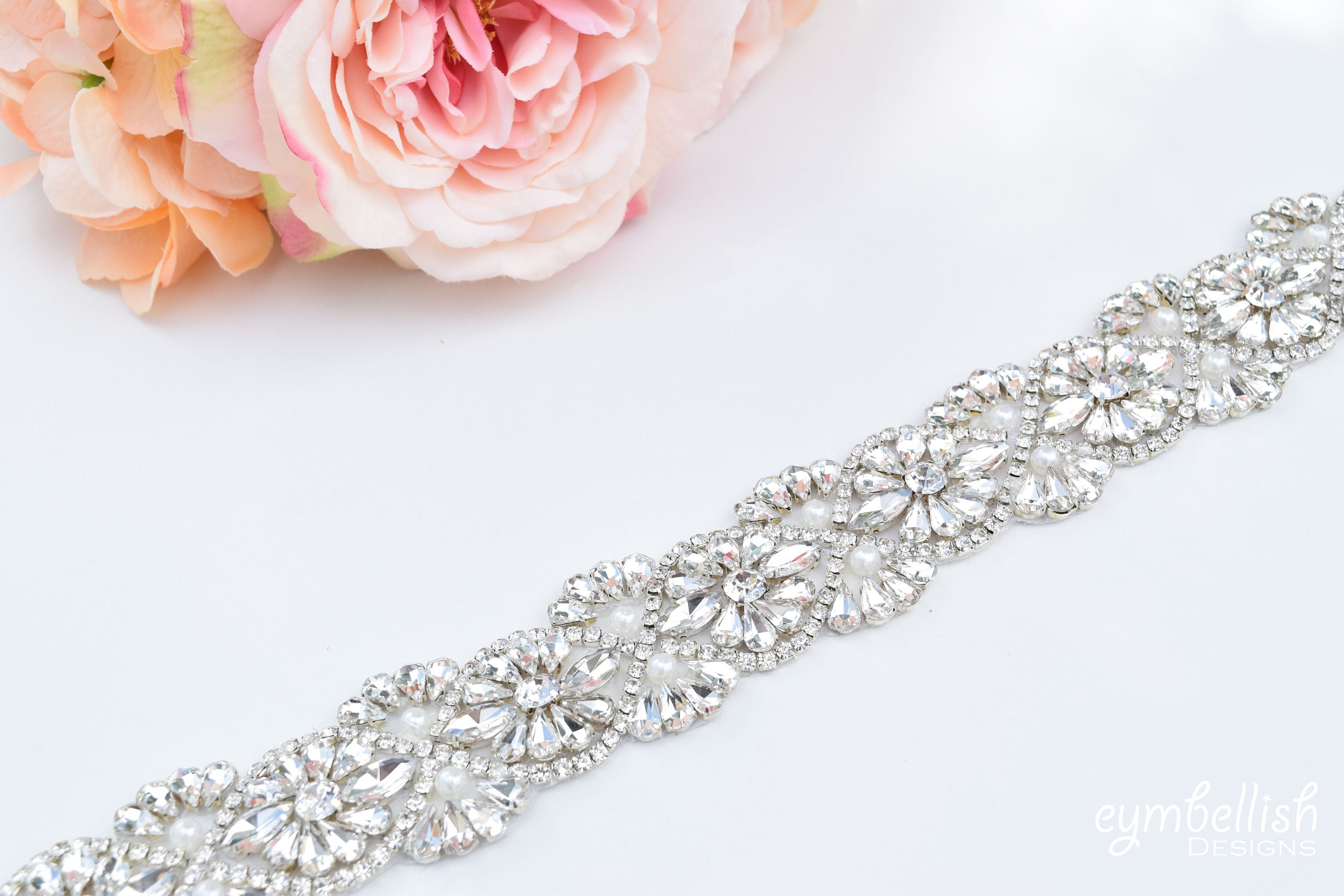 Elegant Pearl Bridal Belt – GetAVeil