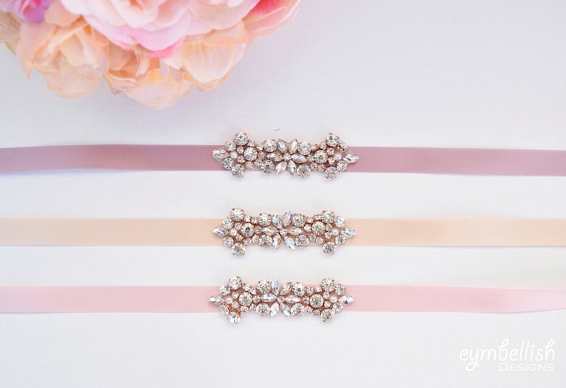 Stellar Rose Pearl and Bead Hair Bling or Bling Belt, just add ribbon  67606 main image 1