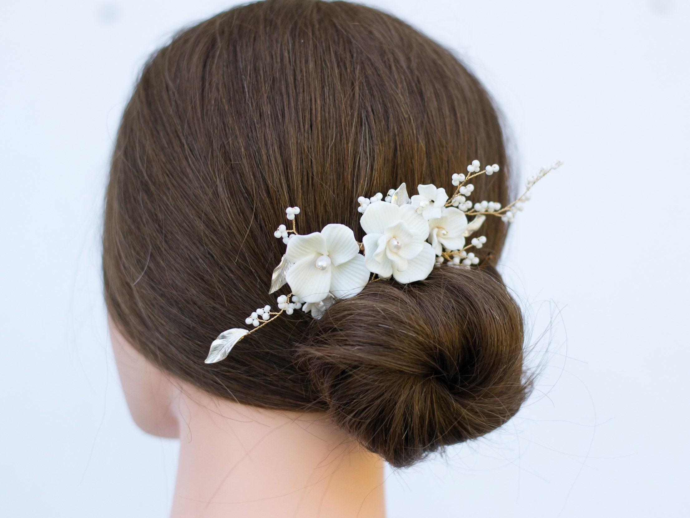 Pettine per capelli da damigella d'onore in cristallo / Accessorio per capelli da sposa viola - Italia