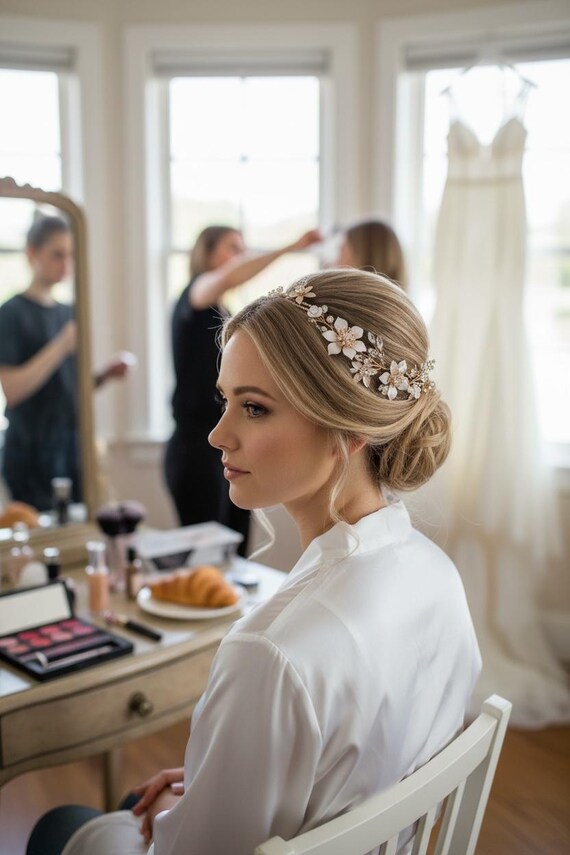 Corona Fiori Capelli IYOU Cerchietto Per Capelli Da Sposa Fiore