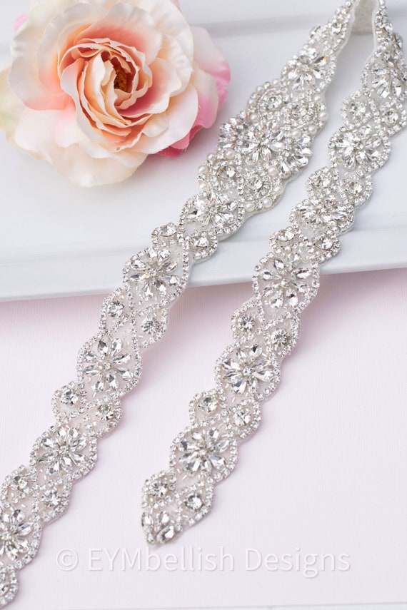 Crystal Rhinestone Belt With Clasp Bridal Belt Bridal Sash