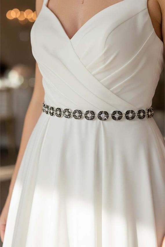 silver sash for bridesmaid dress Lavetir Sheath/Column One-Shoulder Sleeveless Floor-Length Bridesmaid Dresses With Split Side & Sash 2026 main image 0