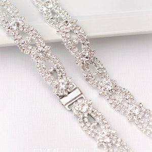 EYM B048  Crystal Rhinestone Bridal Belt