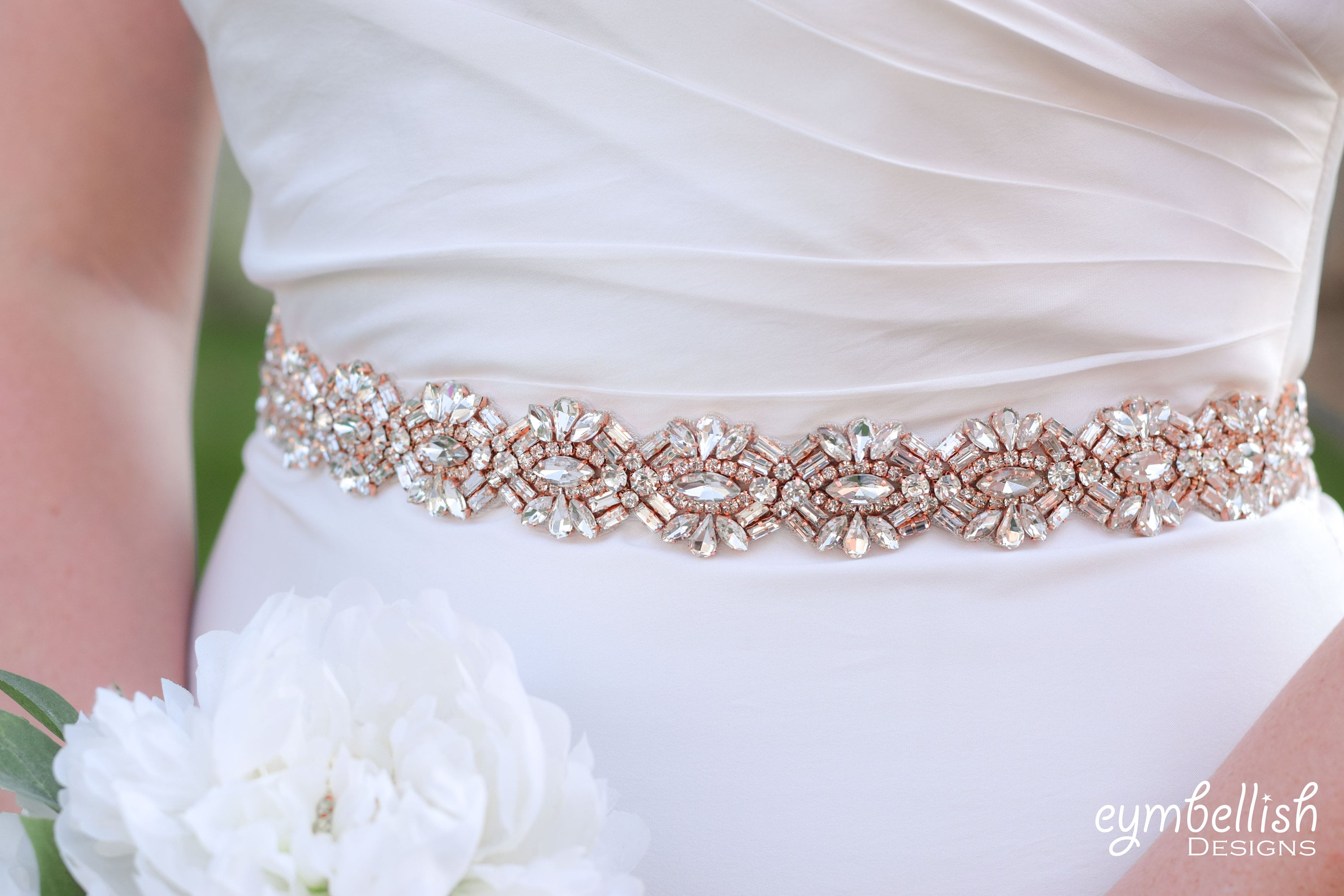 Stellar Rose Gold Hair Bling or Bling Belt, just add ribbon  67602 main image 0