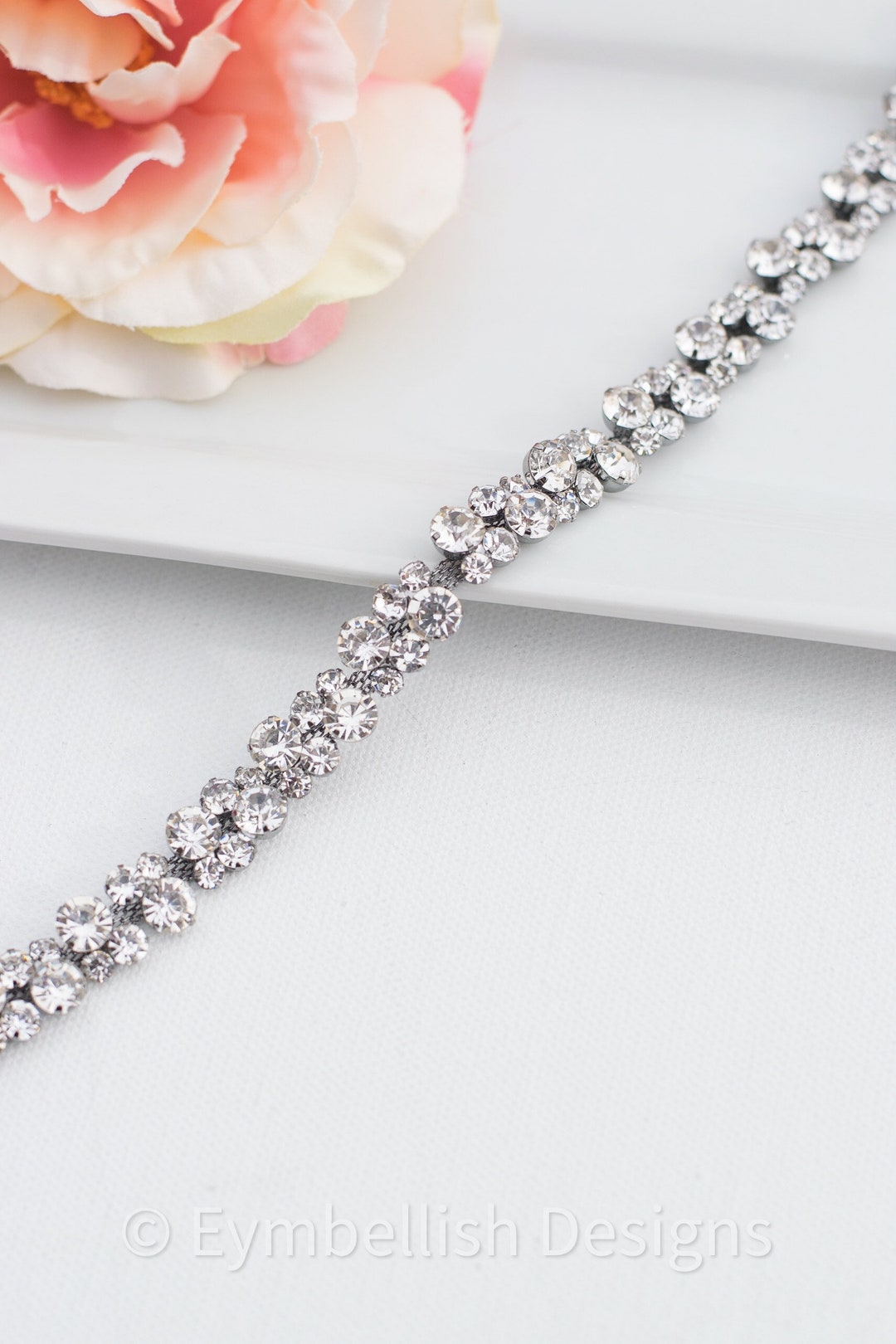 rhinestone belt black