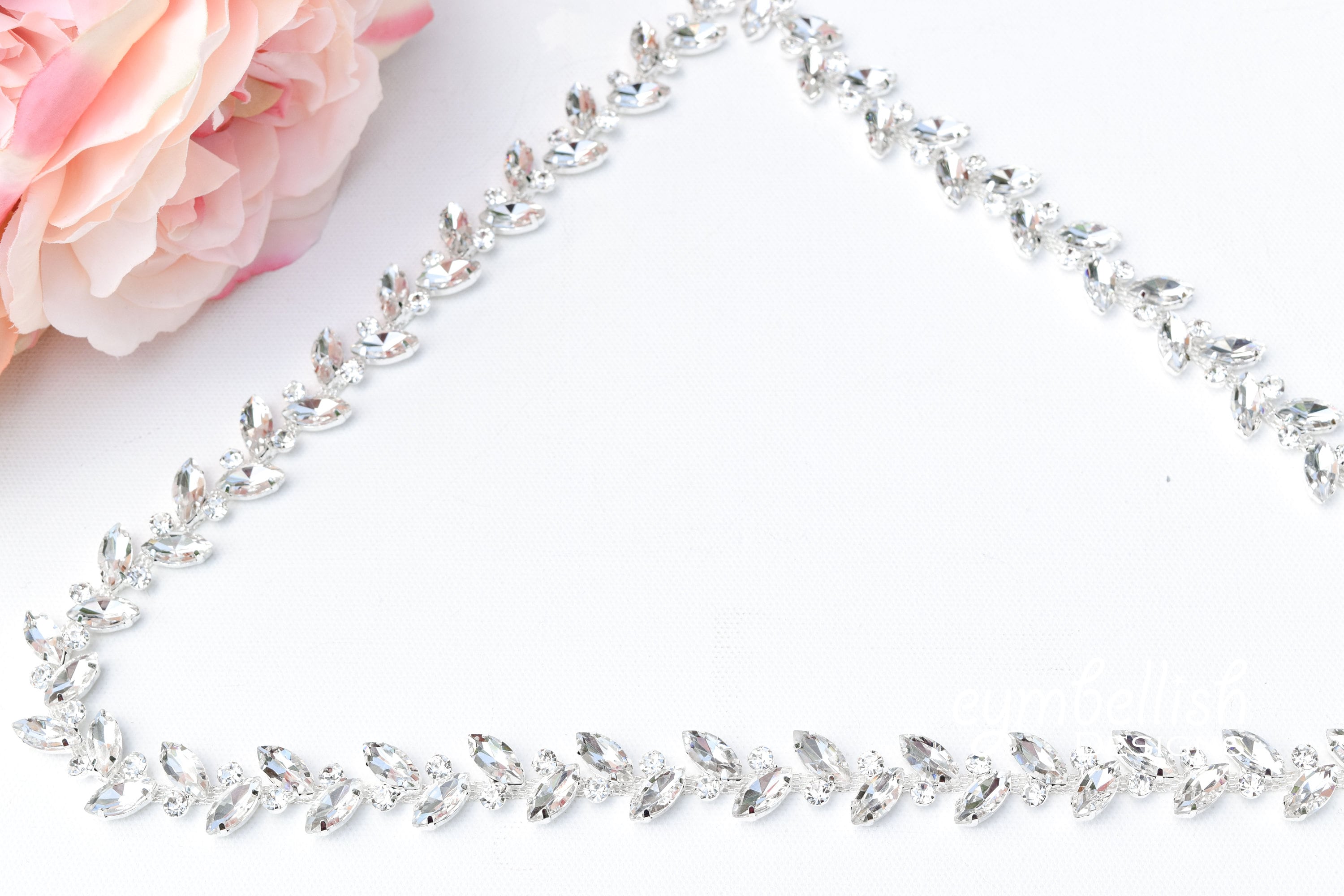 thin rhinestone belt