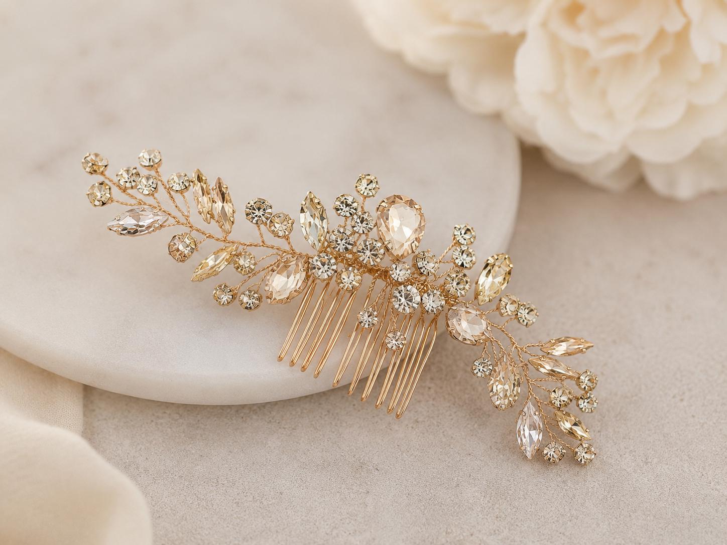 Champagne Hair Piece - Etsy