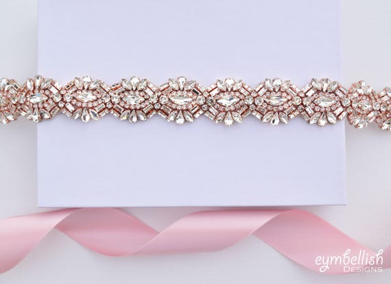 Beautiful Bridal Belt TRiXY Bridal Wedding Belt Sash, Bridal Belt Hand Rhinestone  main image 3