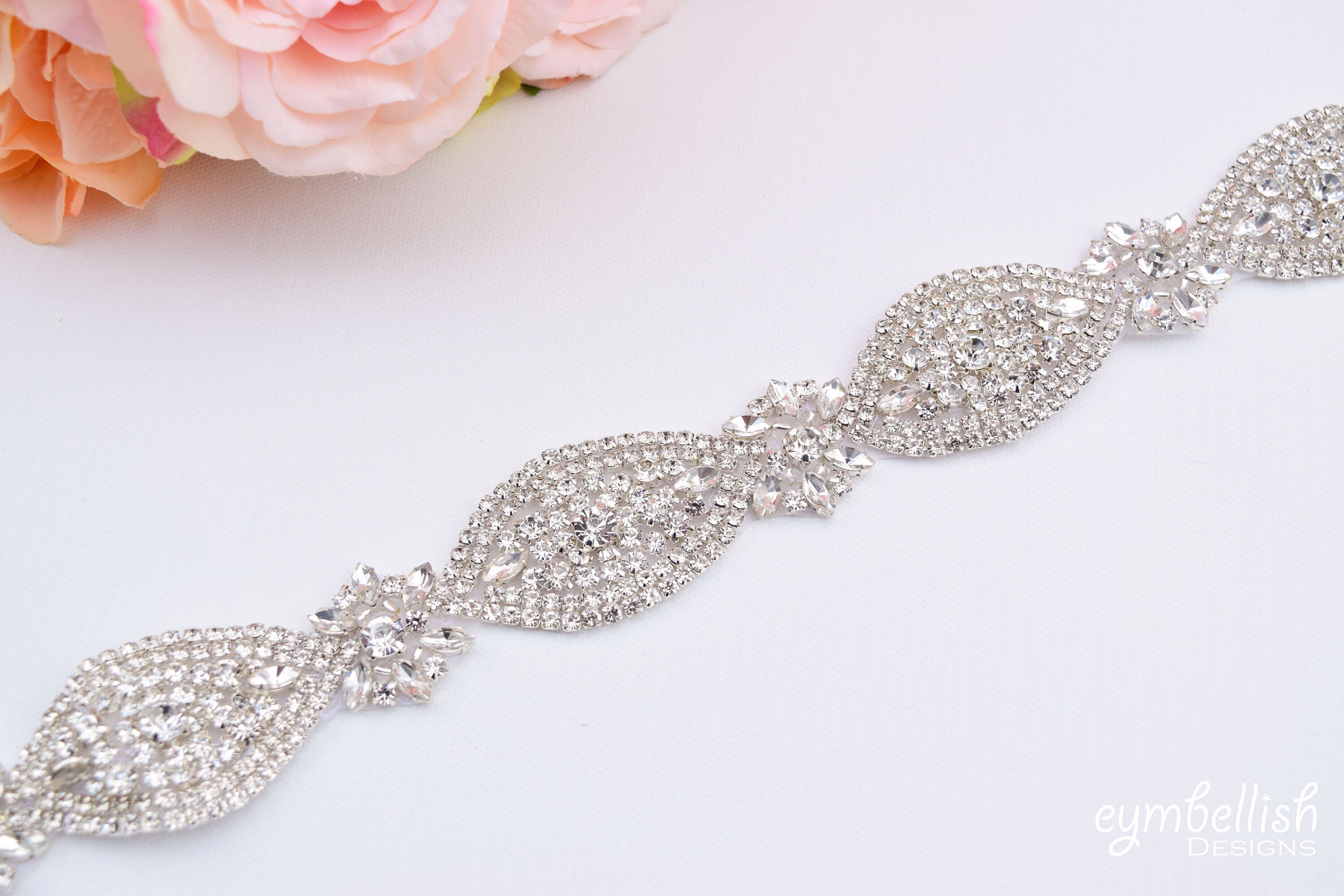 Gold Wedding Bridesmaid Dress Belts Uk Crystal Rhinestone Bridal Belt With Ribbon Sash- Wedding Belt Sash- Gold Wedding Bridesmaid Dress Belts Uk Crystal Rhinestone Bridal Belt With Ribbon Sash- Wedding Belt Sash-