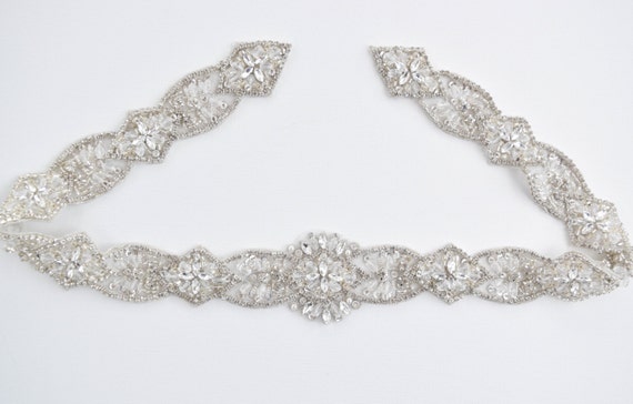 Crystal Rhinestone Bridal Belt With Clasp – All-around 