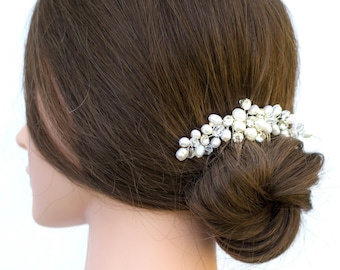 Bridal Hair Comb Pearl