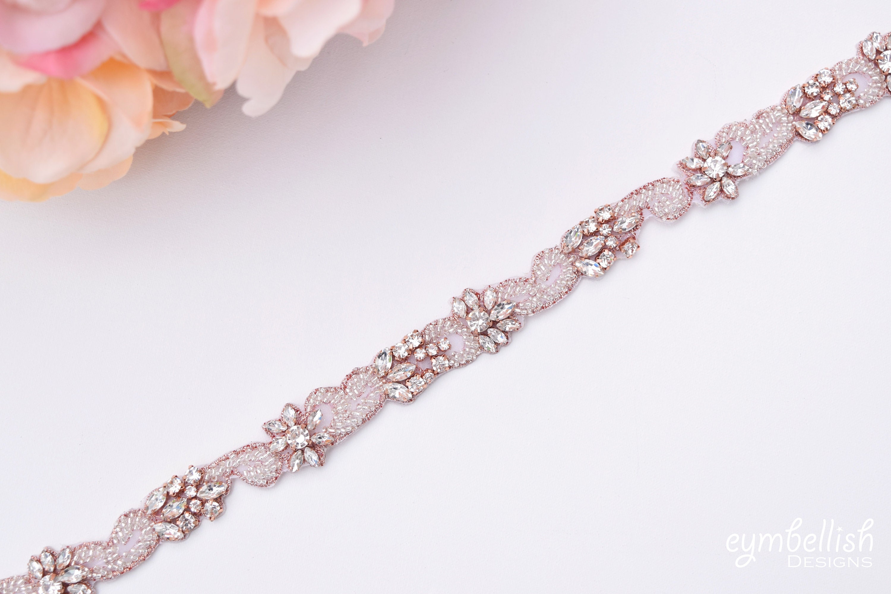 rose gold belt for bridesmaid dress Minimal Belt (2cm/0.8 inches)