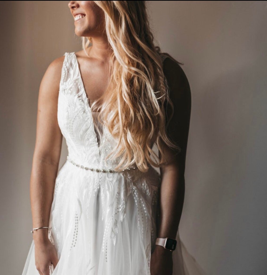 Splendida Fascia Da Sposa In Cristallo, Cintura Per Abito Da Sposa, Fascia Con Strass Diamantati, Cintura Per Damigella D'onore Con Strass, Regalo Per Damigella D'onore - Italia - Foto 3