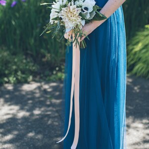 Rose Gold Bridesmaids Belt-Rose Gold Flower Girl Sash-Rhinestone Belt thin bridal sash-Bridal Belt Bridesmaids sash B093 image 9