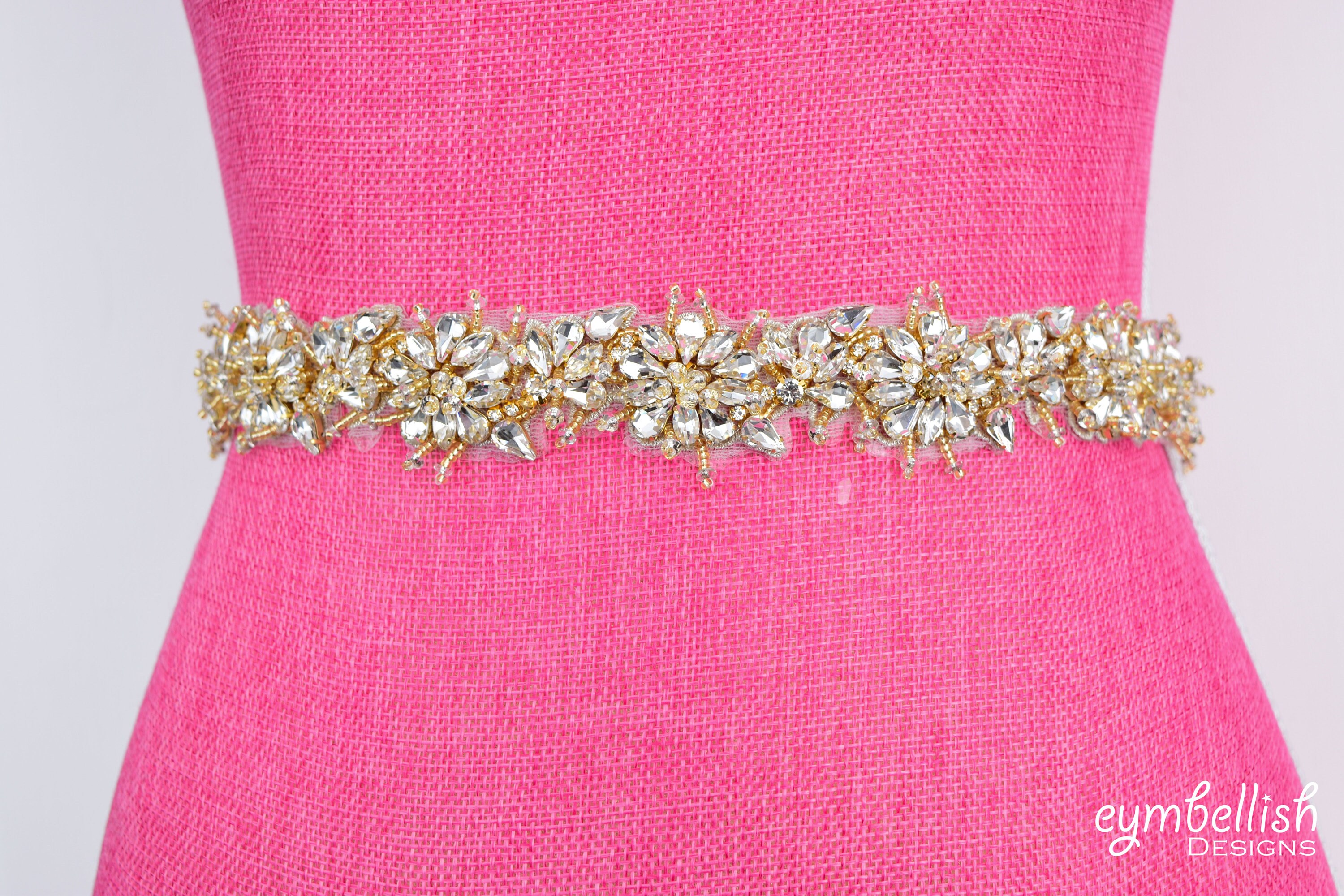 Gold sparkly belt deals
