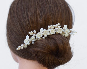 Bridal Hair Comb - Vintage Wedding Hair Piece- H033