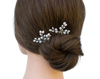 Pearl Hair Pins Set, Wedding Hair Accessory