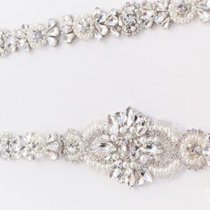 Custom Custom Crystal Rhinestone Bridal Belt With Clasp All - Etsy