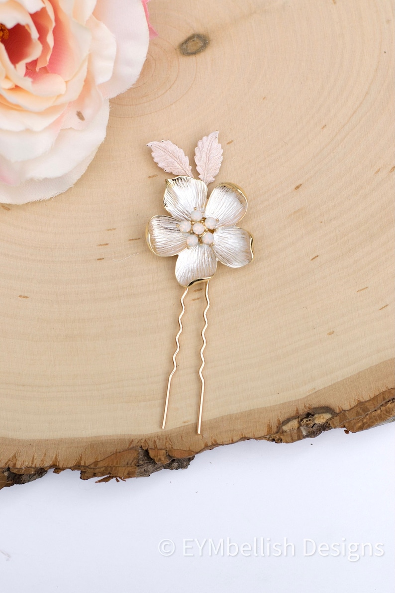 Bride Comb Pin Bridal Hair Comb Vintage Gold Wedding Hair Pin With Opal | Etsy